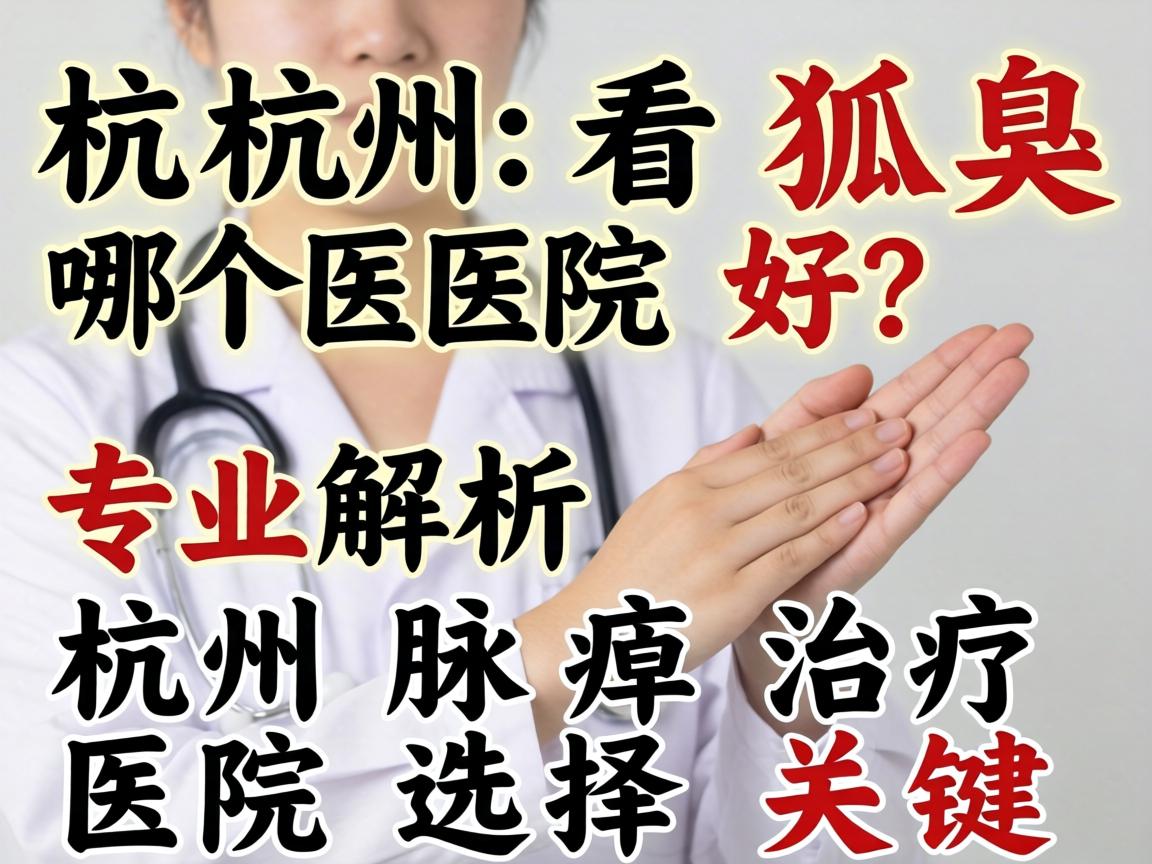 杭州看狐臭哪个医院好？专业解析杭州腋臭治疗医院选择关键