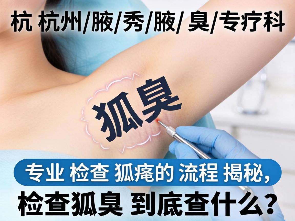 杭州腋秀腋臭专科，专业检查狐臭的流程揭秘，检查狐臭到底查什么？