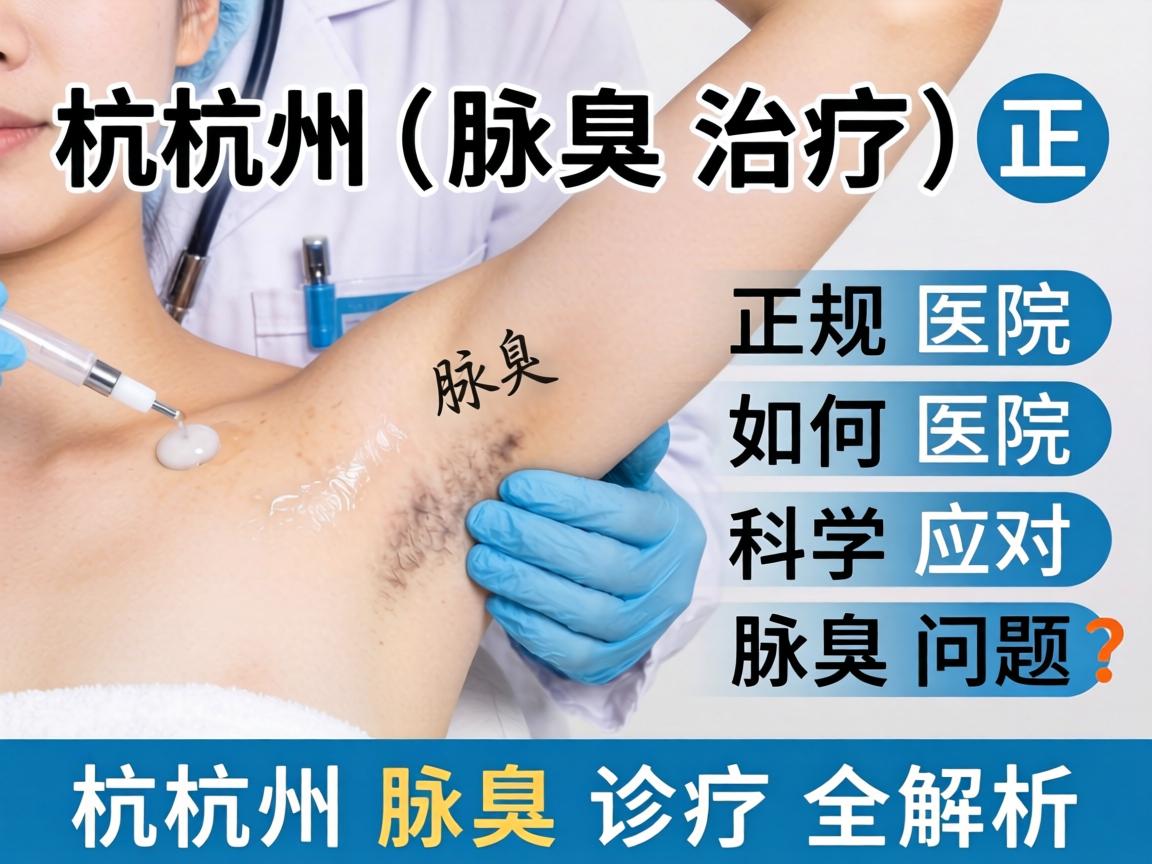 杭州腋臭治疗，正规医院如何科学应对腋臭问题？杭州腋臭诊疗全解析