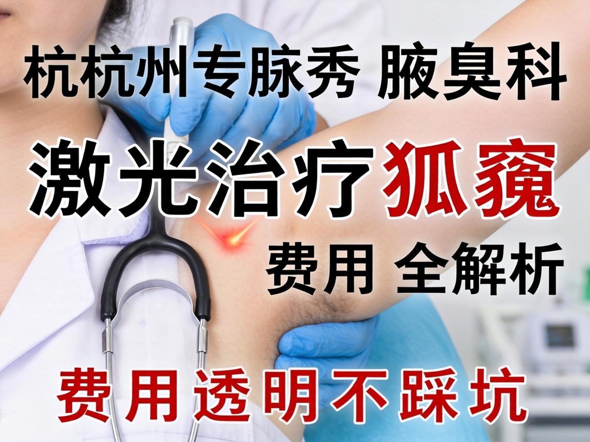 杭州腋秀腋臭专科，激光治疗狐臭费用全解析，费用透明不踩坑