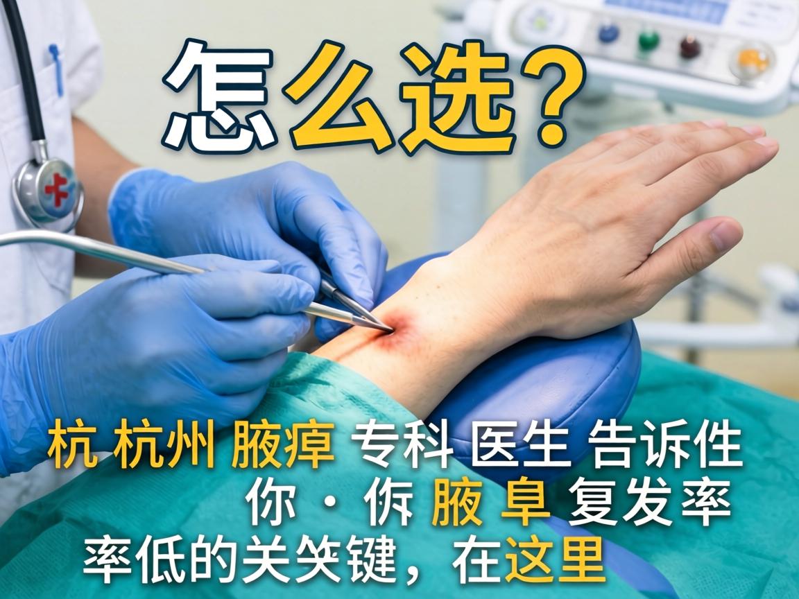 腋臭手术怎么选？杭州腋臭专科医生告诉你，腋臭复发率低的关键在这里