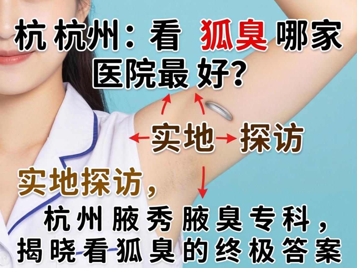 杭州看狐臭哪家医院最好？实地探访杭州腋秀腋臭专科，揭晓看狐臭的终极答案