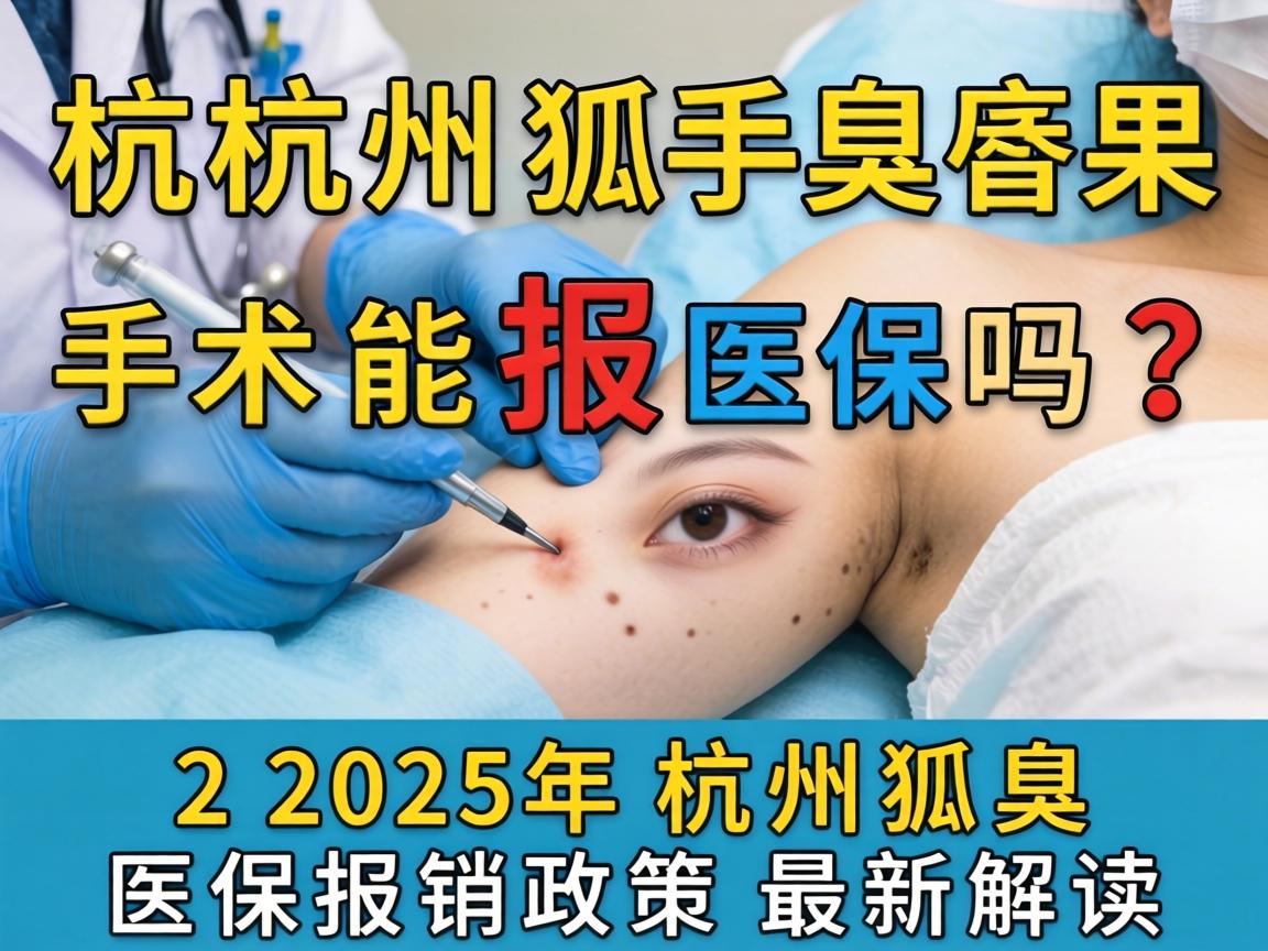 杭州狐臭手术能报医保吗？2025年杭州狐臭医保报销政策最新解读