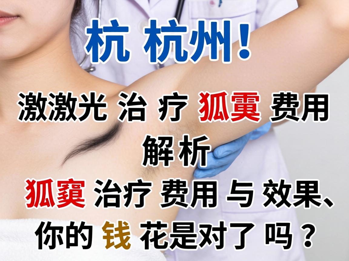 杭州激光治疗狐臭费用解析，狐臭治疗费用与效果，你的钱花对了吗？