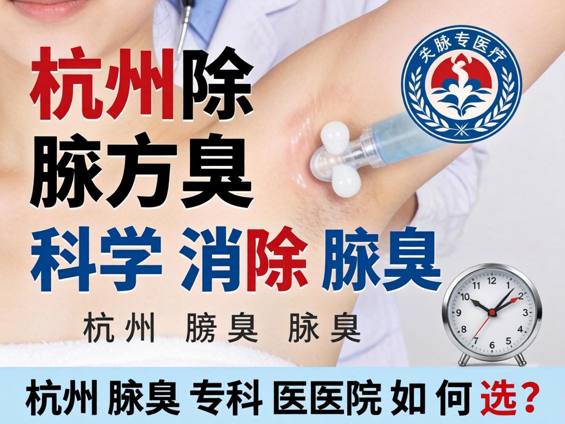 杭州腋臭消除，科学消除腋臭，杭州腋臭专科医院如何选？
