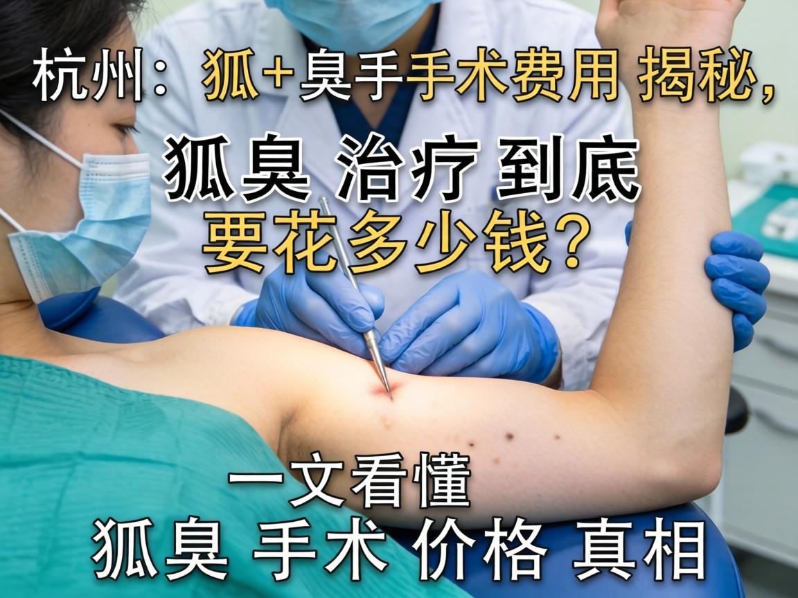 杭州狐臭手术费用揭秘，狐臭治疗到底要花多少钱？一文看懂狐臭手术价格真相
