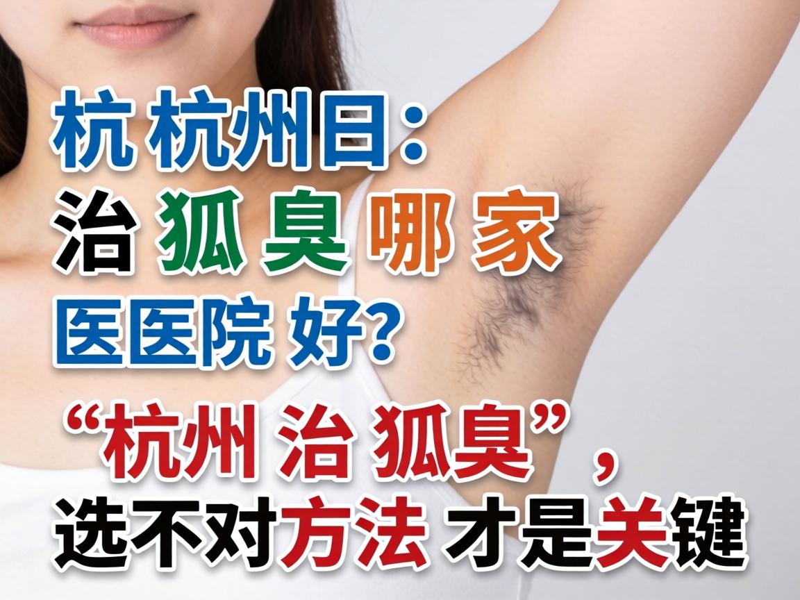 杭州治狐臭哪家医院好？杭州治狐臭，选对方法才是关键