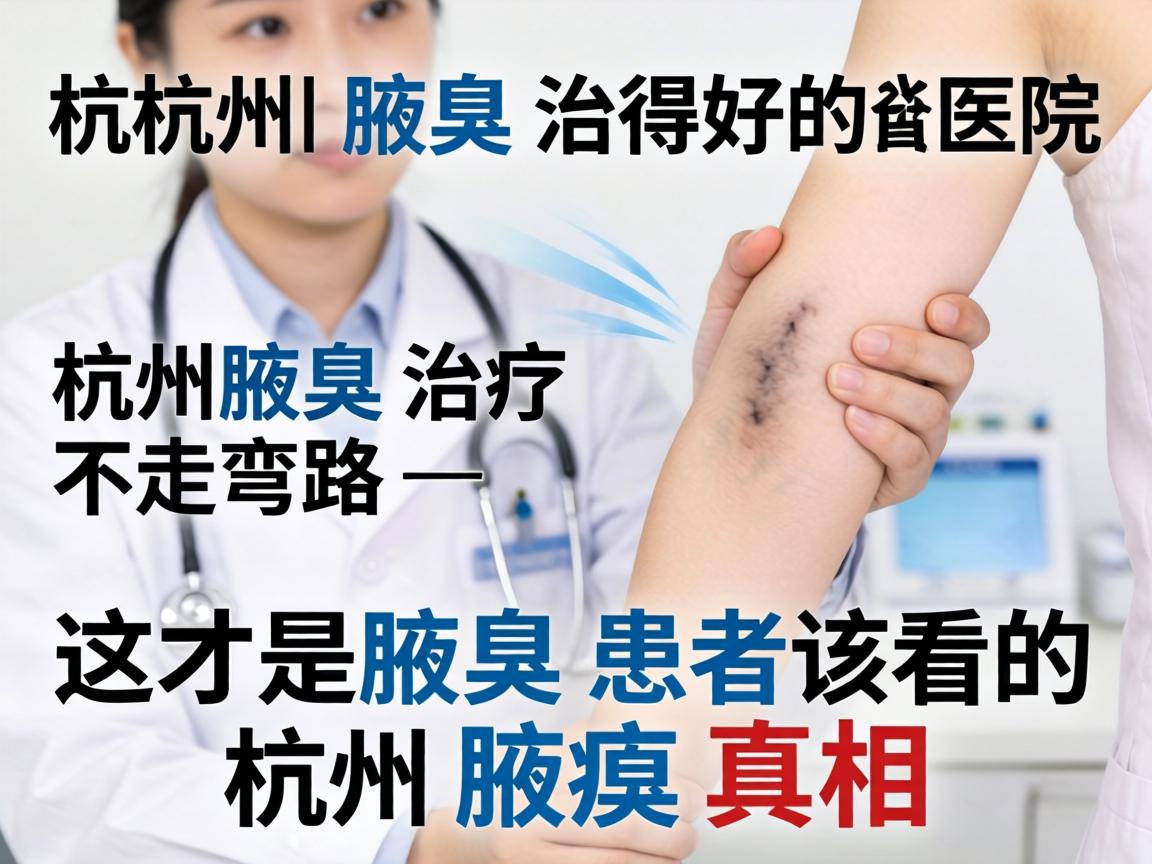 杭州腋臭治得好的医院，杭州腋臭治疗不走弯路—这才是腋臭患者该看的杭州腋臭真相