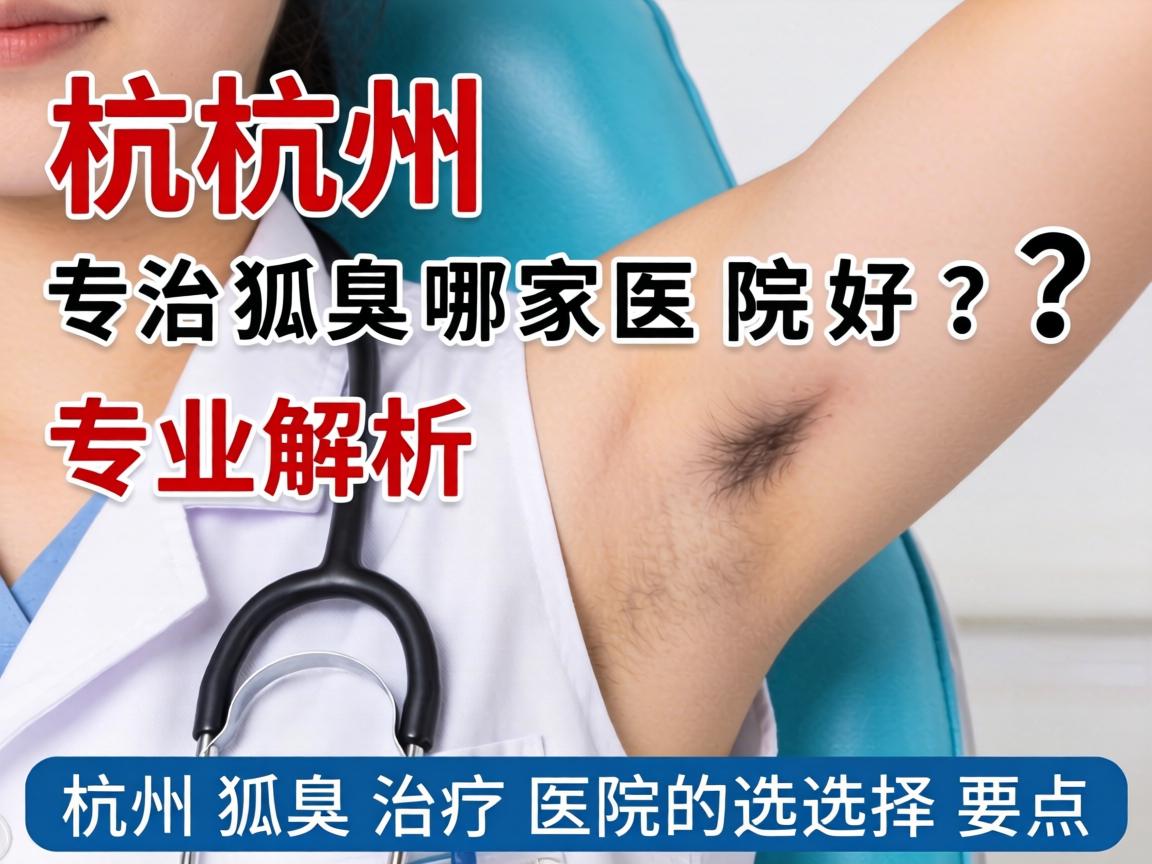 杭州专治狐臭哪家医院好？专业解析杭州狐臭治疗医院的选择要点