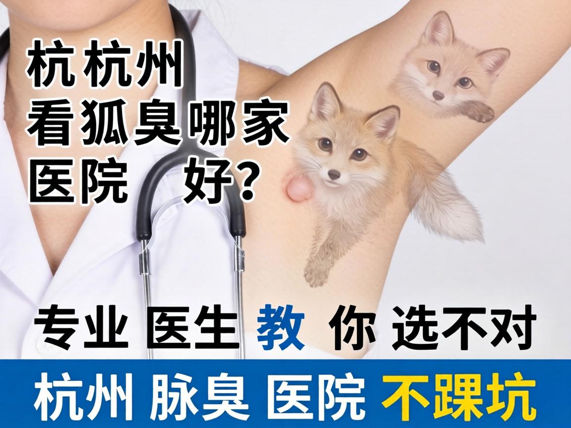 杭州看狐臭哪家医院好？专业医生教你选对杭州腋臭医院不踩坑