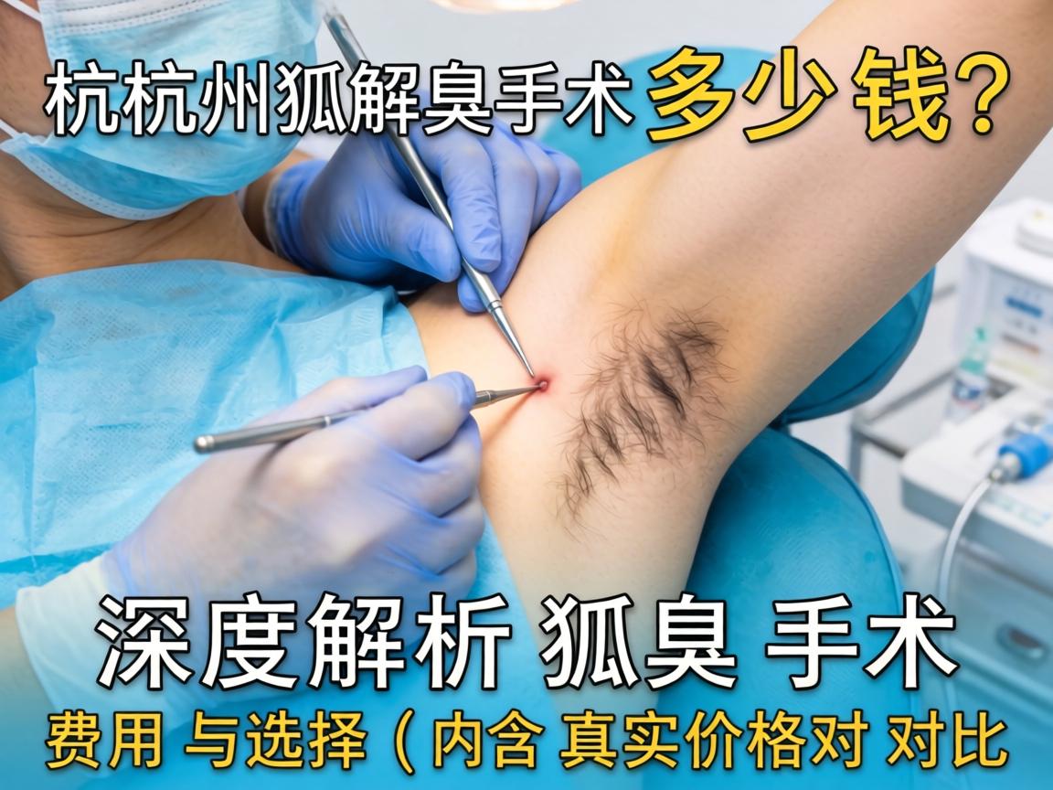 杭州狐臭手术多少钱？深度解析狐臭手术费用与选择（内含真实价格对比）