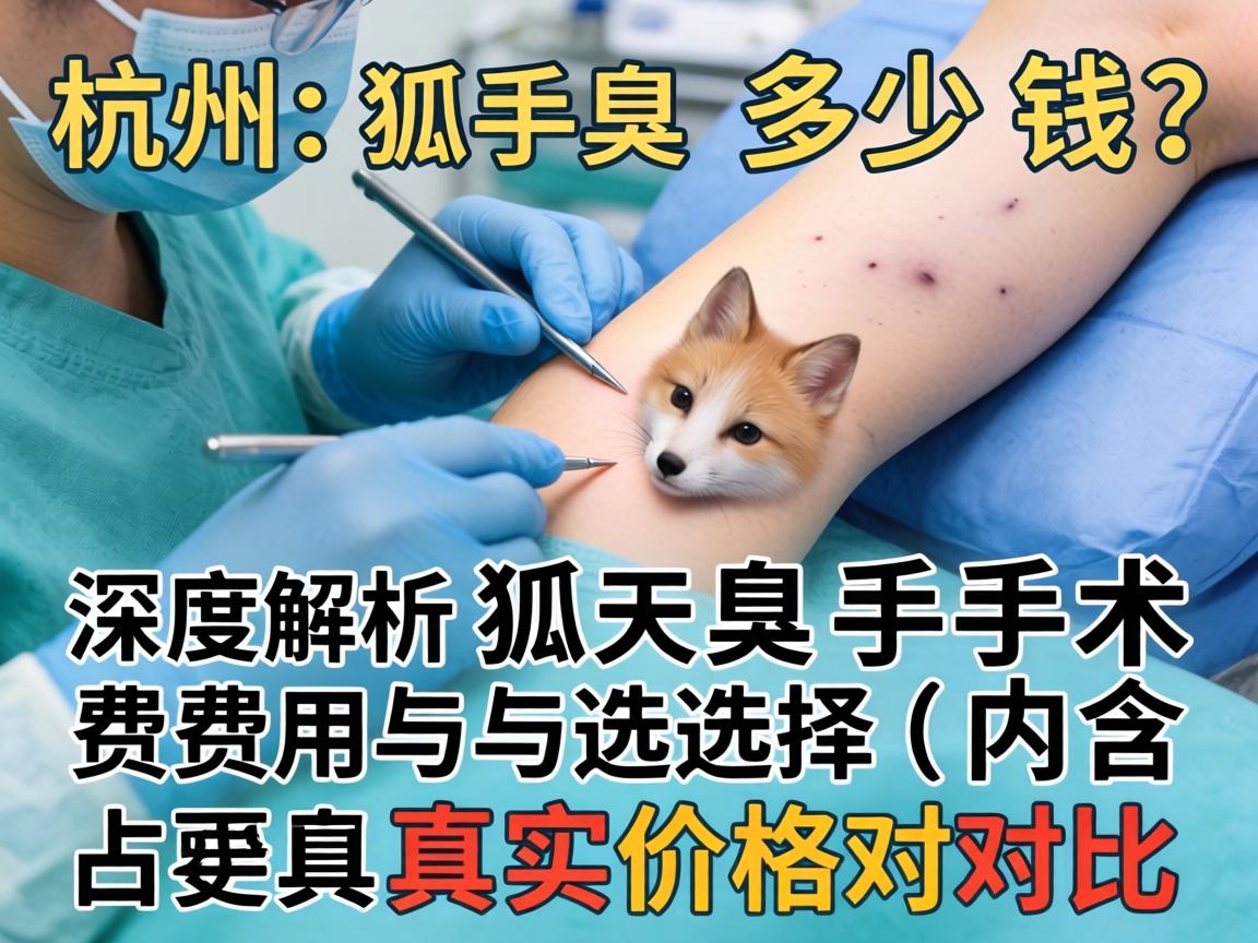 杭州狐臭手术多少钱？深度解析狐臭手术费用与选择（内含真实价格对比）