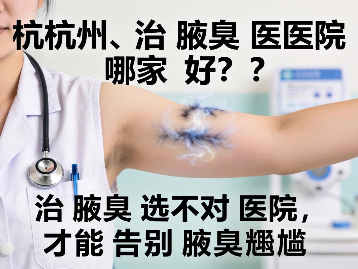 杭州治腋臭医院哪家好？治腋臭选对医院，才能告别腋臭尴尬