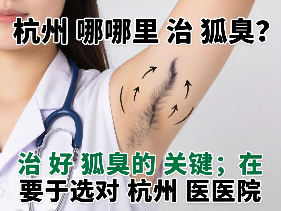 杭州哪里治狐臭？治好狐臭的关键，在于选对杭州医院