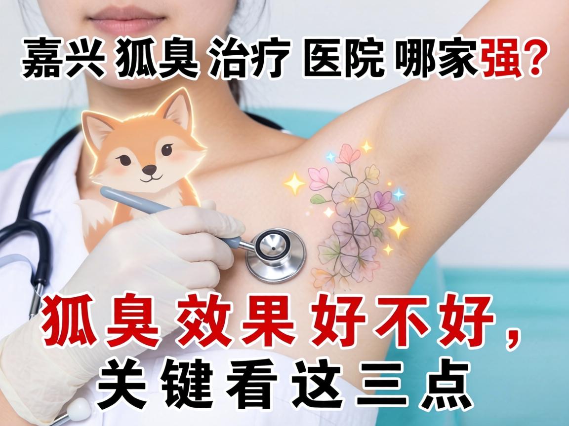 嘉兴狐臭治疗医院哪家强？狐臭效果好不好，关键看这三点