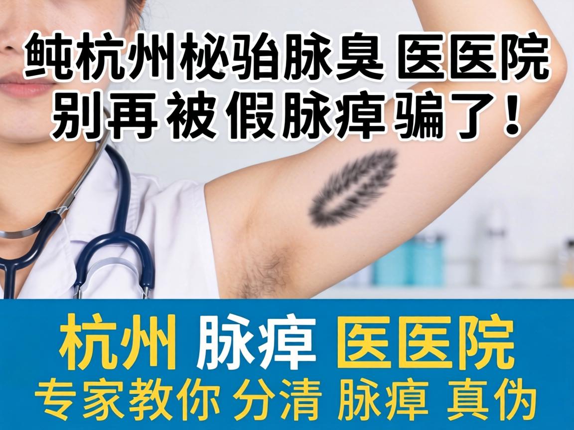 杭州腋臭医院，别再被假腋臭骗了！杭州腋臭医院专家教你分清腋臭真伪