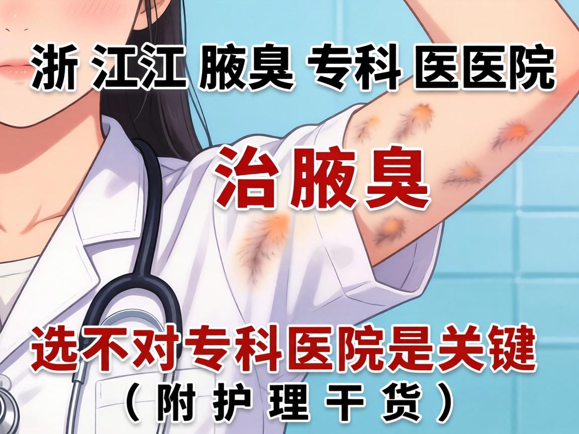 浙江腋臭专科医院，治腋臭，选对专科医院是关键（附护理干货）