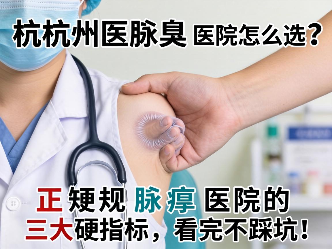 杭州腋臭医院怎么选？正规腋臭医院的三大硬指标，看完不踩坑！