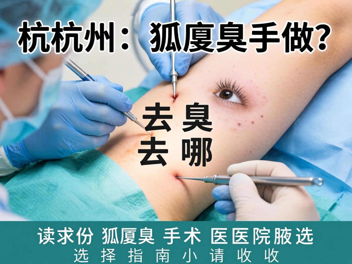 杭州狐臭手术去哪做？这份狐臭手术医院选择指南请收好