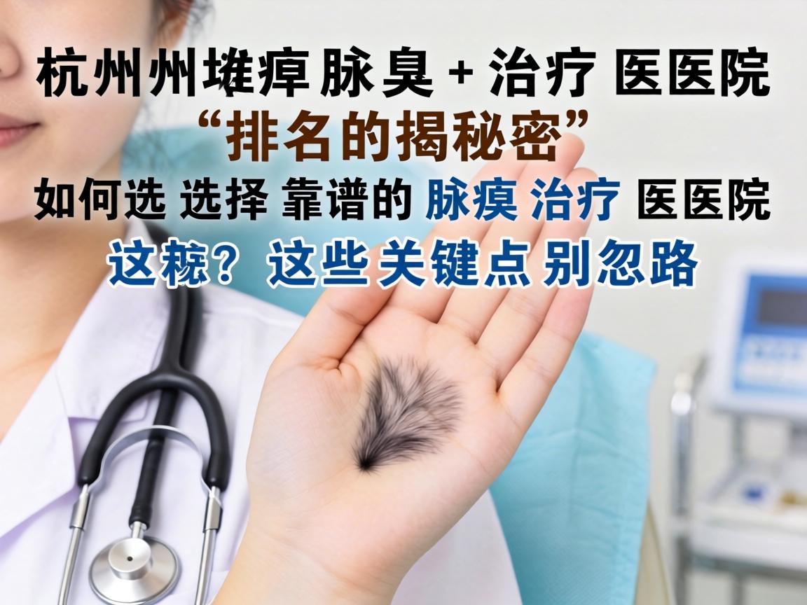 杭州腋臭治疗医院排名揭秘，如何选择靠谱的腋臭治疗医院？这些关键点别忽略