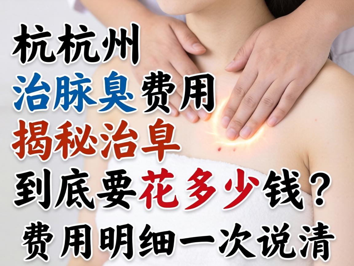 杭州治腋臭费用揭秘，治腋臭到底要花多少钱？费用明细一次说清