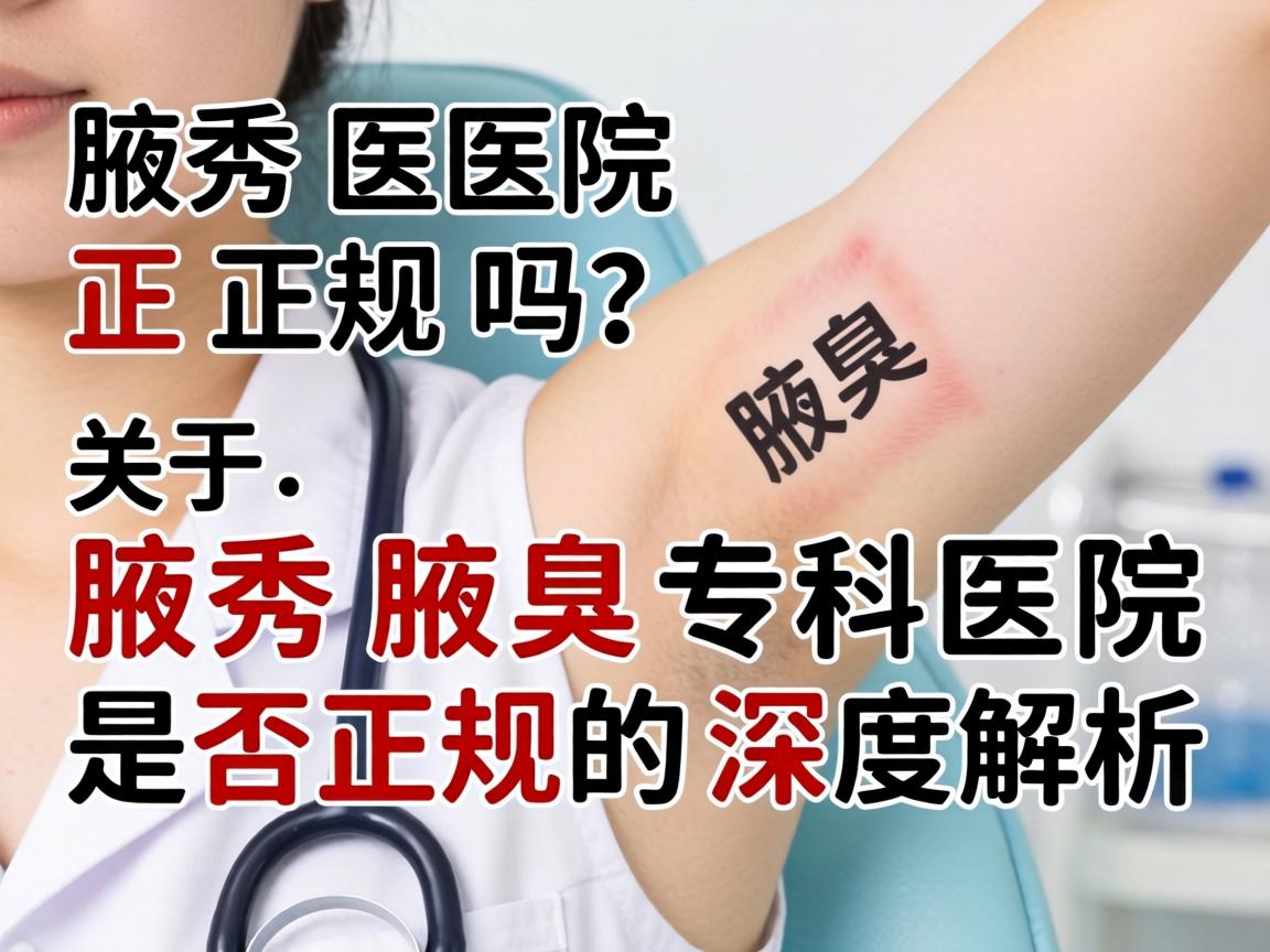 腋秀医院正规吗？关于腋秀腋臭专科医院是否正规的深度解析