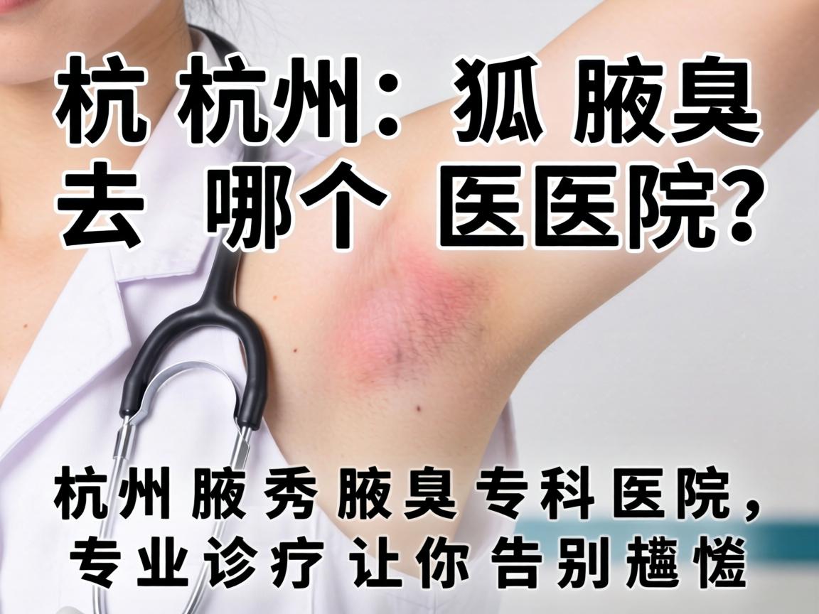 杭州狐臭去哪个医院？杭州腋秀腋臭专科医院，专业诊疗让你告别尴尬
