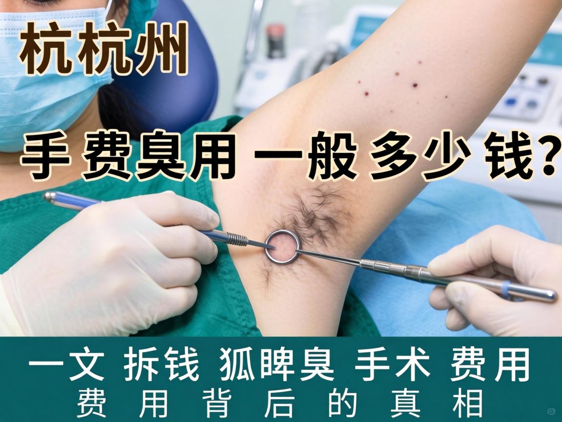 杭州狐臭手术费用一般多少钱？一文拆解狐臭手术费用背后的真相