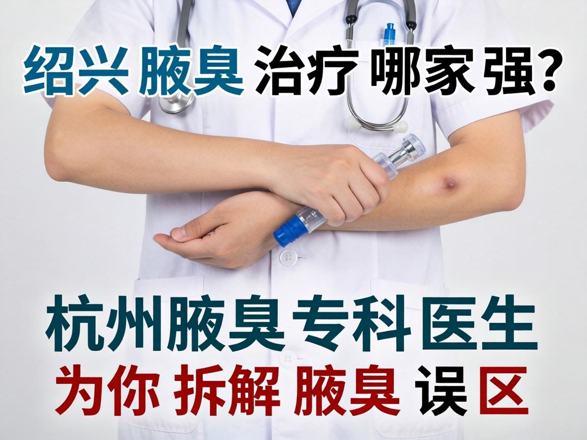 绍兴腋臭治疗哪家强？杭州腋臭专科医生为你拆解腋臭误区