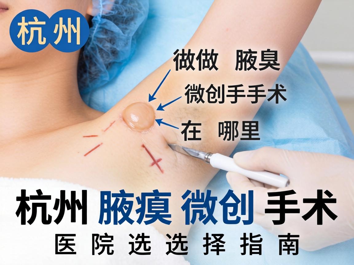 杭州做腋臭微创手术在哪里？杭州腋臭微创手术医院选择指南