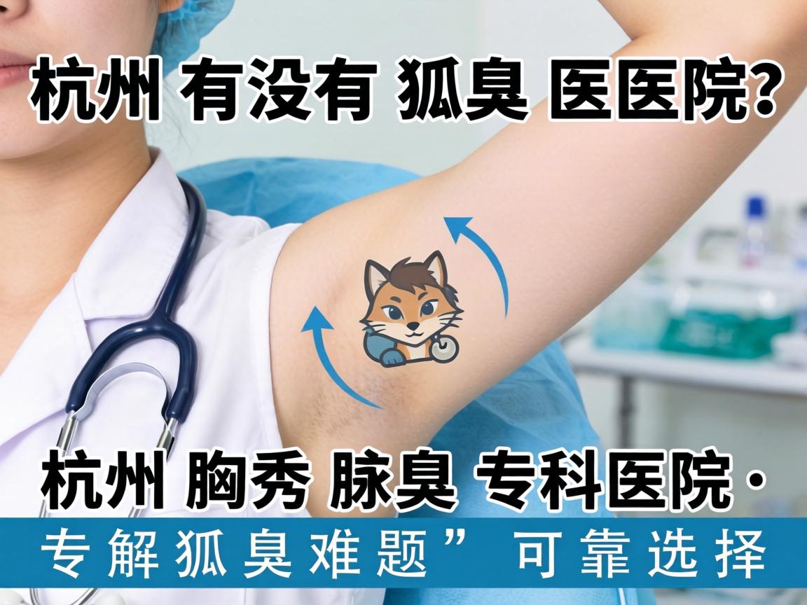 杭州有没有狐臭医院？杭州腋秀腋臭专科医院，专解狐臭难题的可靠选择