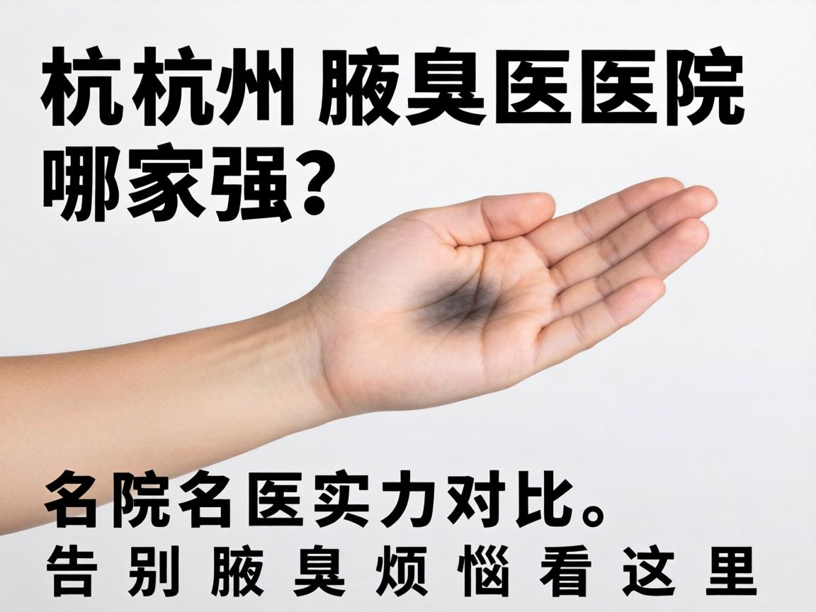 杭州腋臭医院哪家强？名院名医实力对比，告别腋臭烦恼看这里