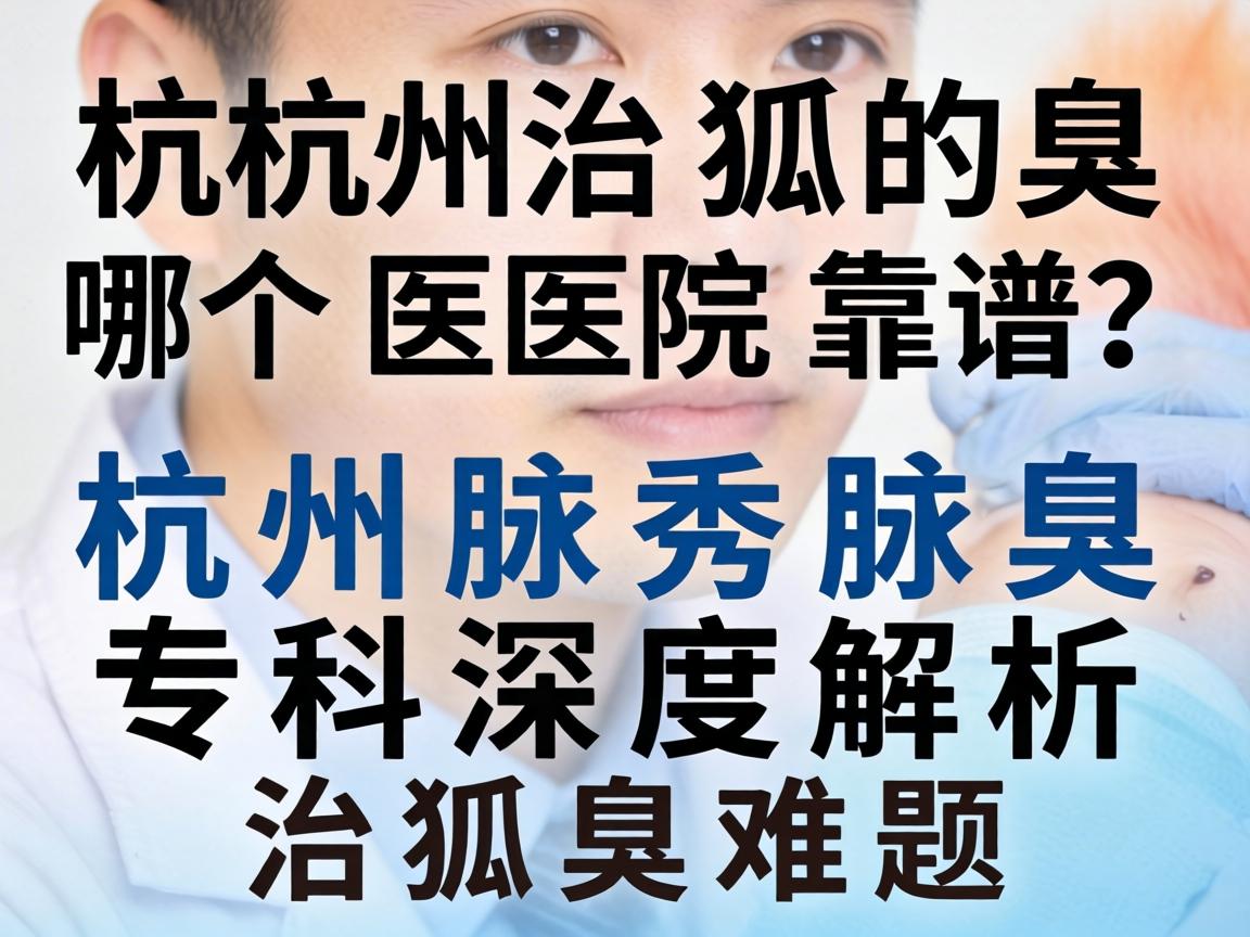 杭州治狐臭哪个医院靠谱？杭州腋秀腋臭专科深度解析治狐臭难题