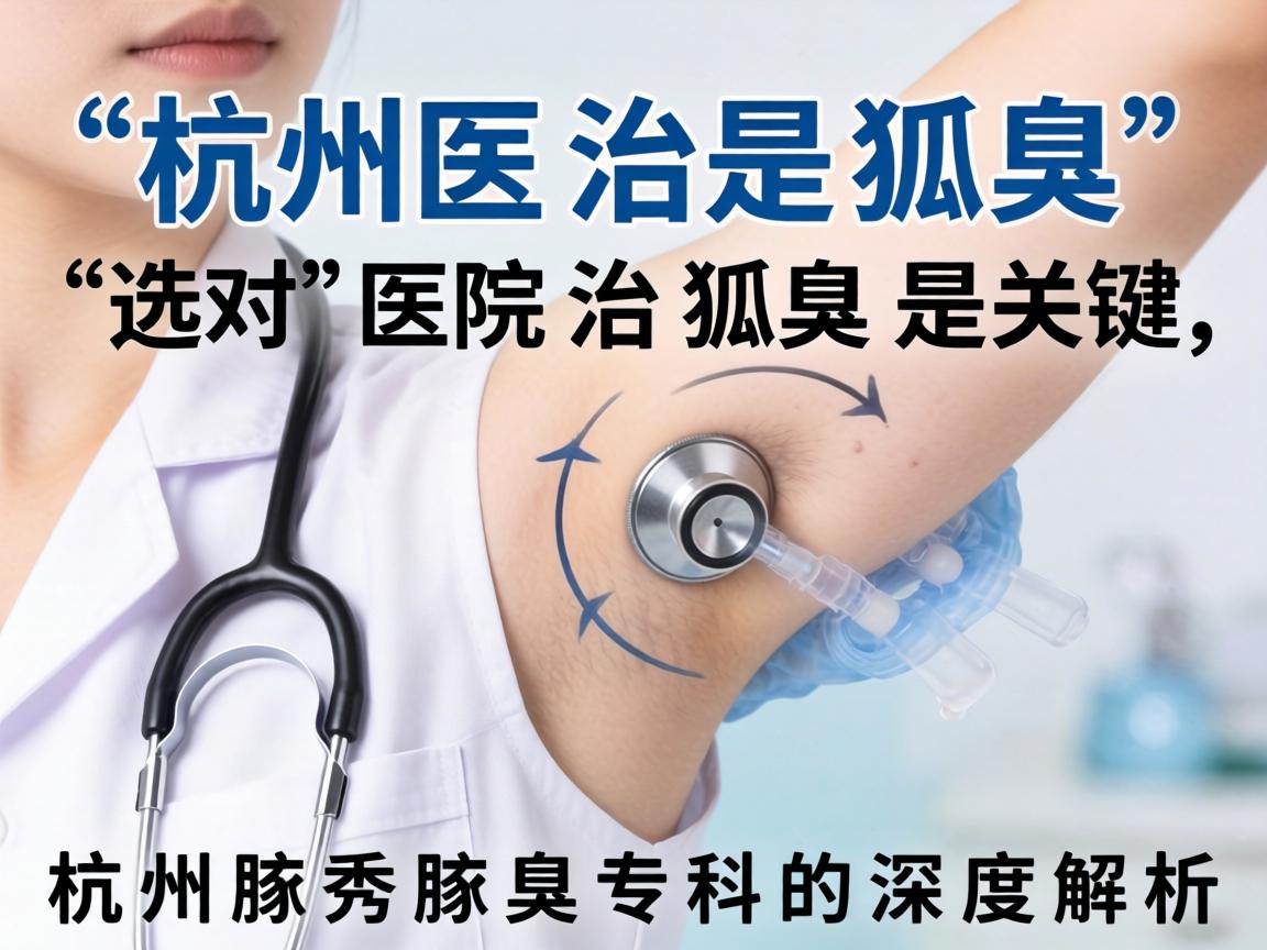 杭州治狐臭，选对医院治狐臭是关键，杭州腋秀腋臭专科的深度解析
