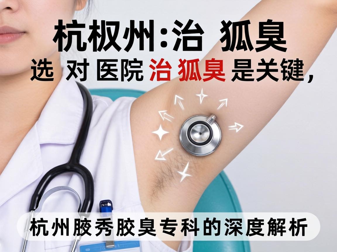 杭州治狐臭，选对医院治狐臭是关键，杭州腋秀腋臭专科的深度解析