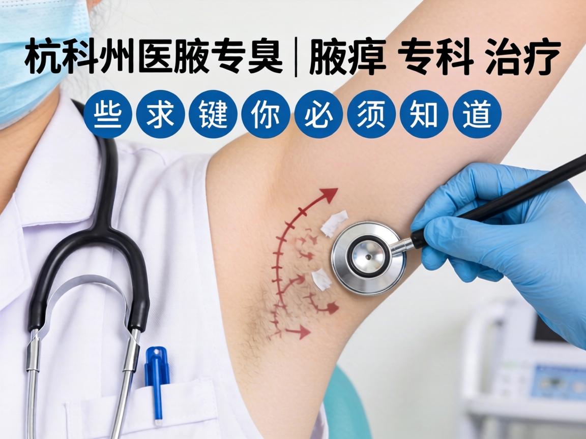 杭州腋臭专科医院｜腋臭专科治疗，这些关键点你必须知道