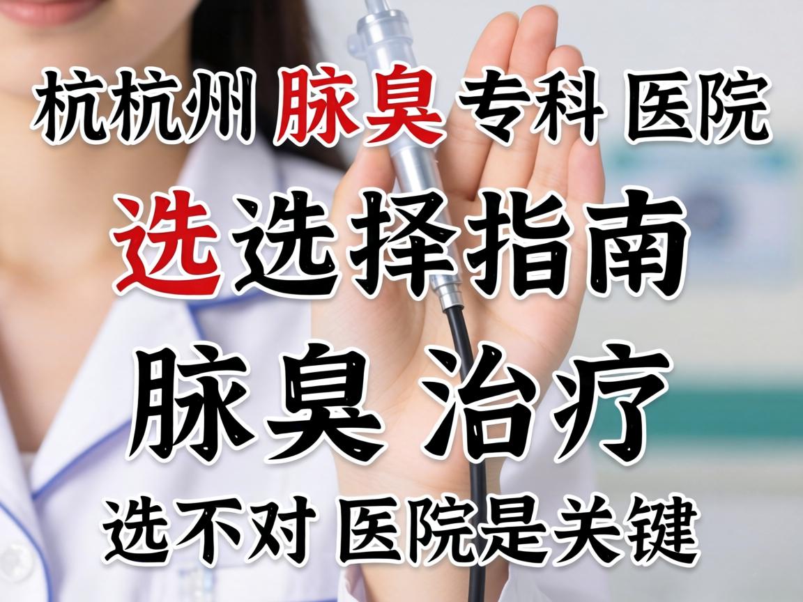 杭州腋臭专科医院选择指南，腋臭治疗，选对医院是关键