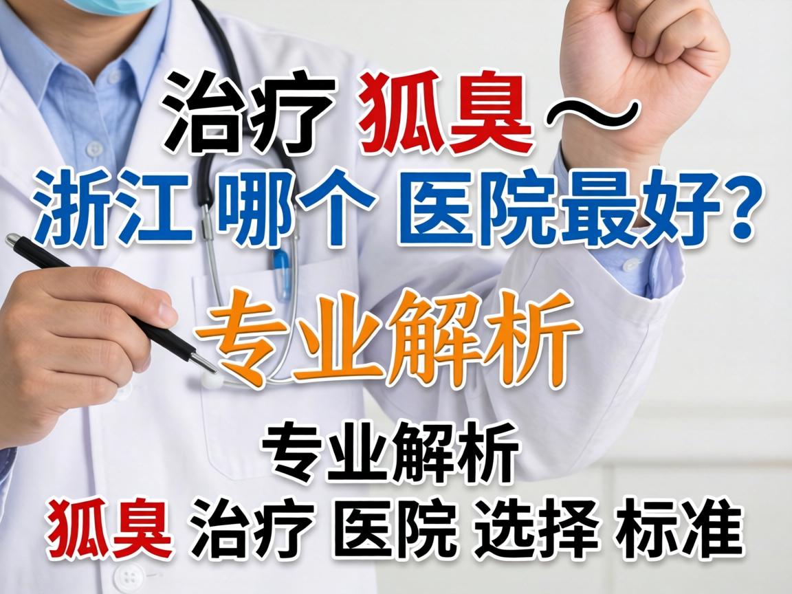 治疗狐臭浙江哪个医院最好？专业解析狐臭治疗医院选择标准