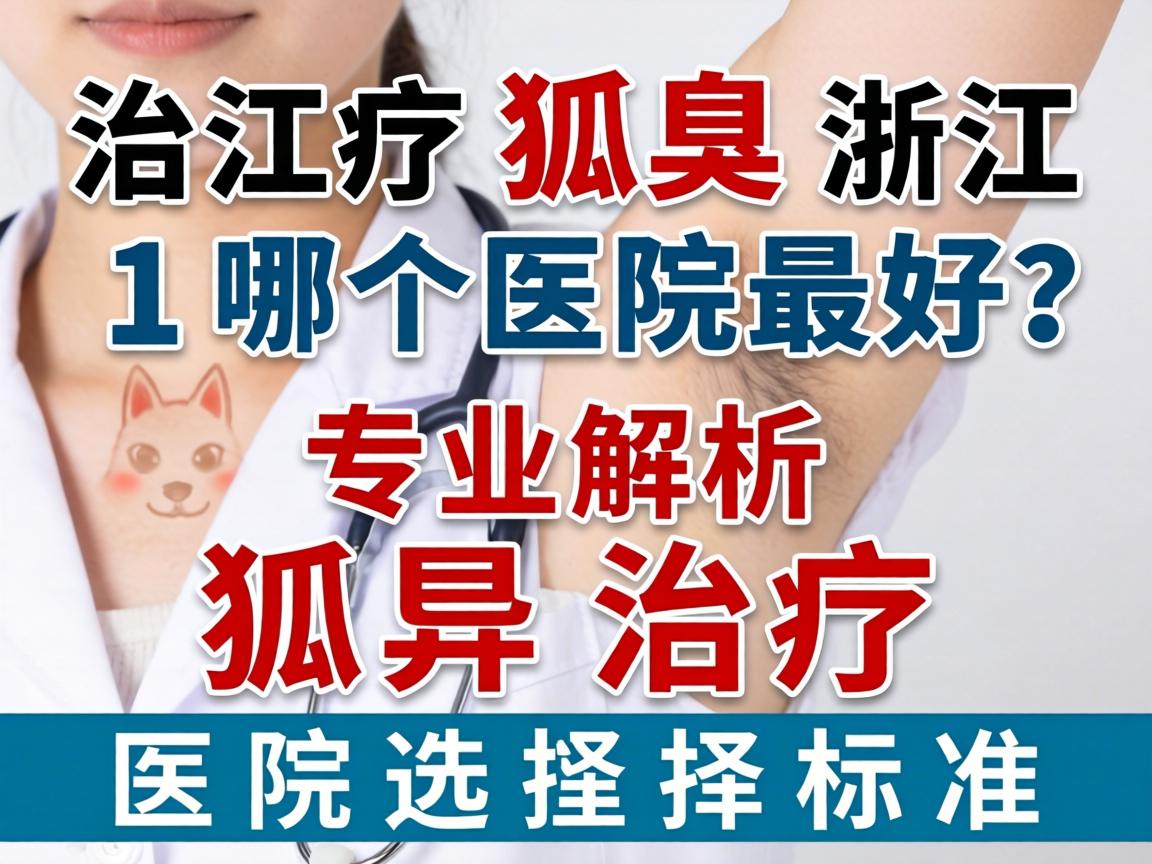 治疗狐臭浙江哪个医院最好？专业解析狐臭治疗医院选择标准