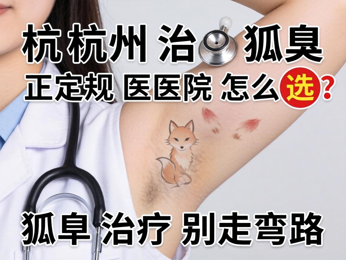 杭州治狐臭，正规医院怎么选？狐臭治疗别走弯路