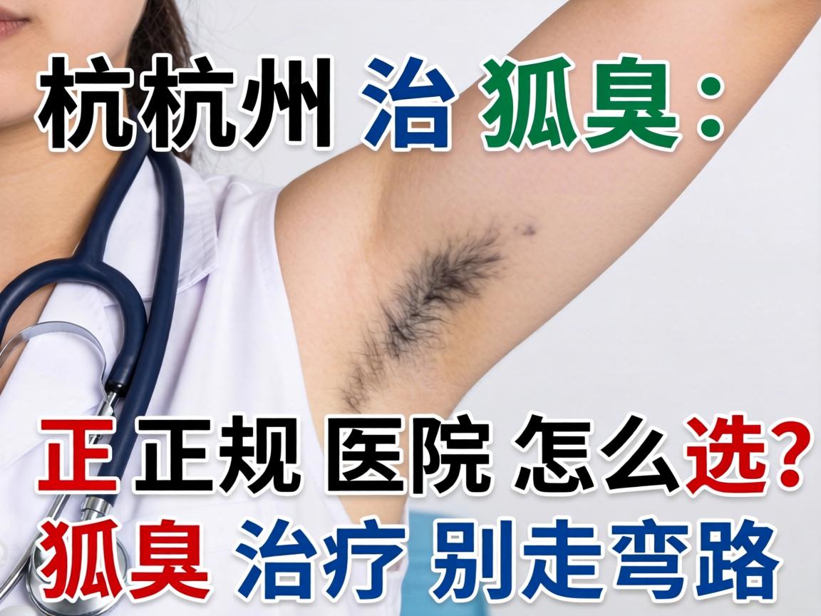 杭州治狐臭，正规医院怎么选？狐臭治疗别走弯路