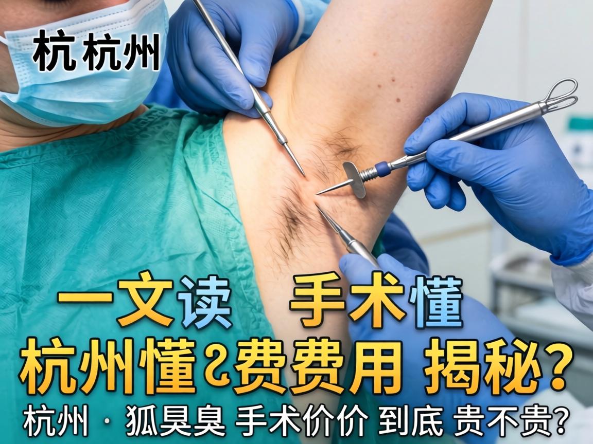 杭州狐臭手术费用揭秘，一文读懂杭州狐臭手术价格到底贵不贵？