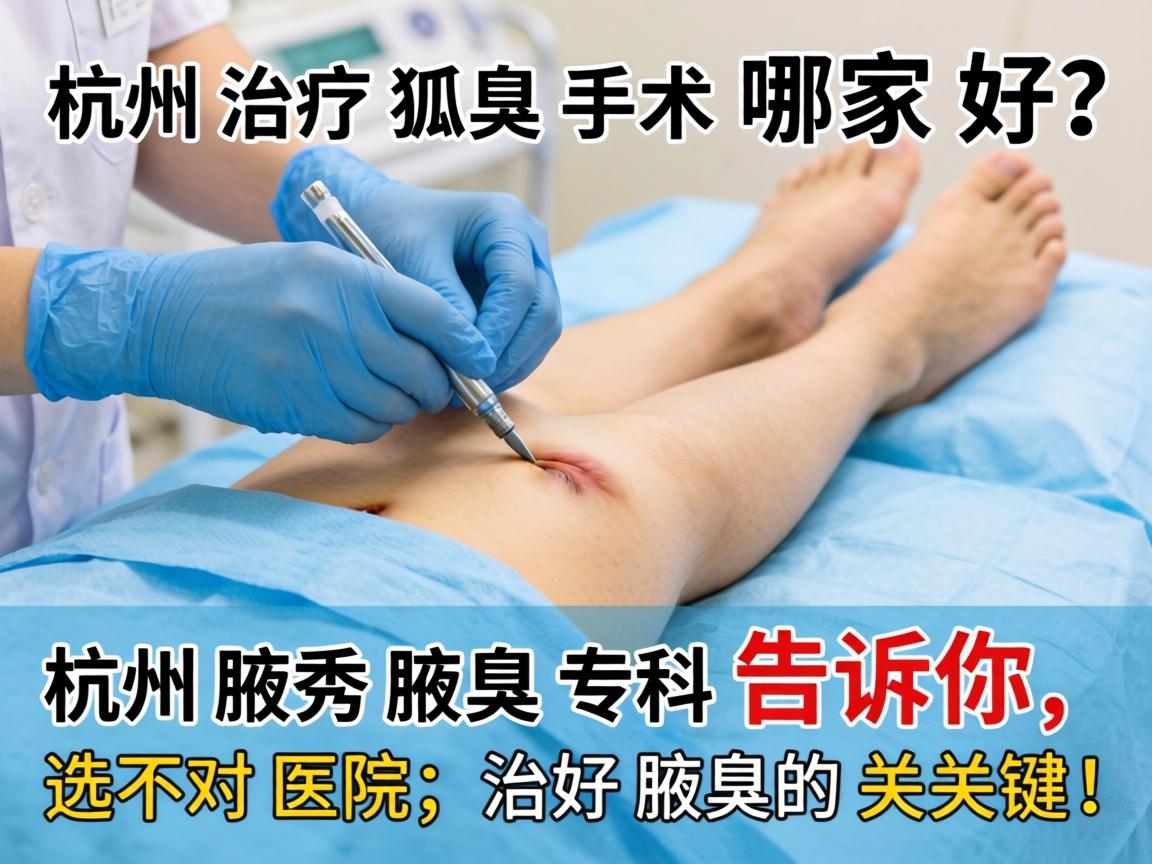 杭州治疗狐臭手术哪家好？杭州腋秀腋臭专科告诉你，选对医院，治好腋臭的关键！