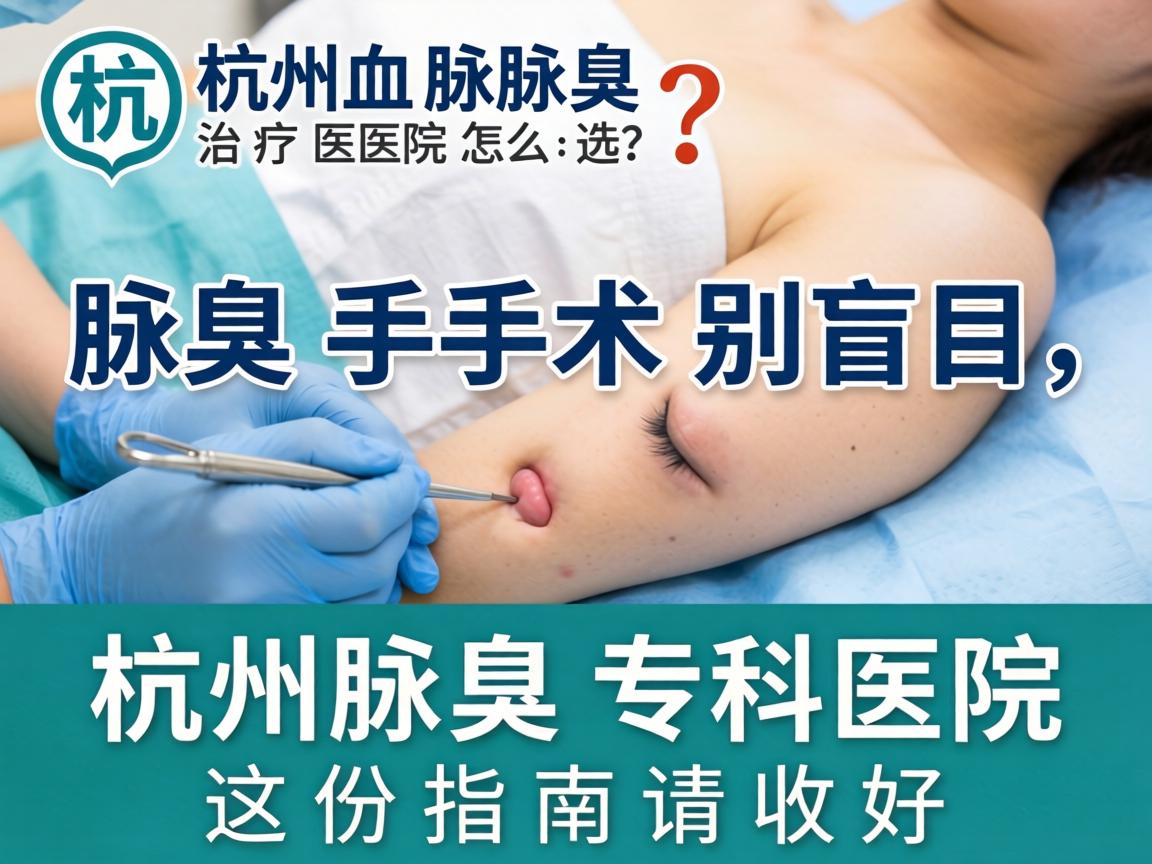 杭州腋臭治疗医院怎么选？腋臭手术别盲目，杭州腋臭专科医院这份指南请收好