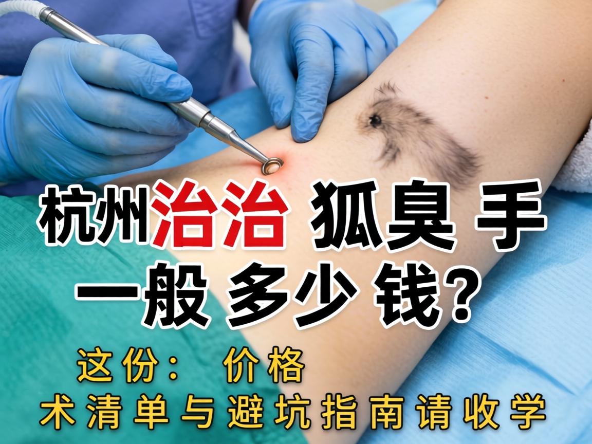 杭州治狐臭手术一般多少钱？这份价格清单与避坑指南请收好