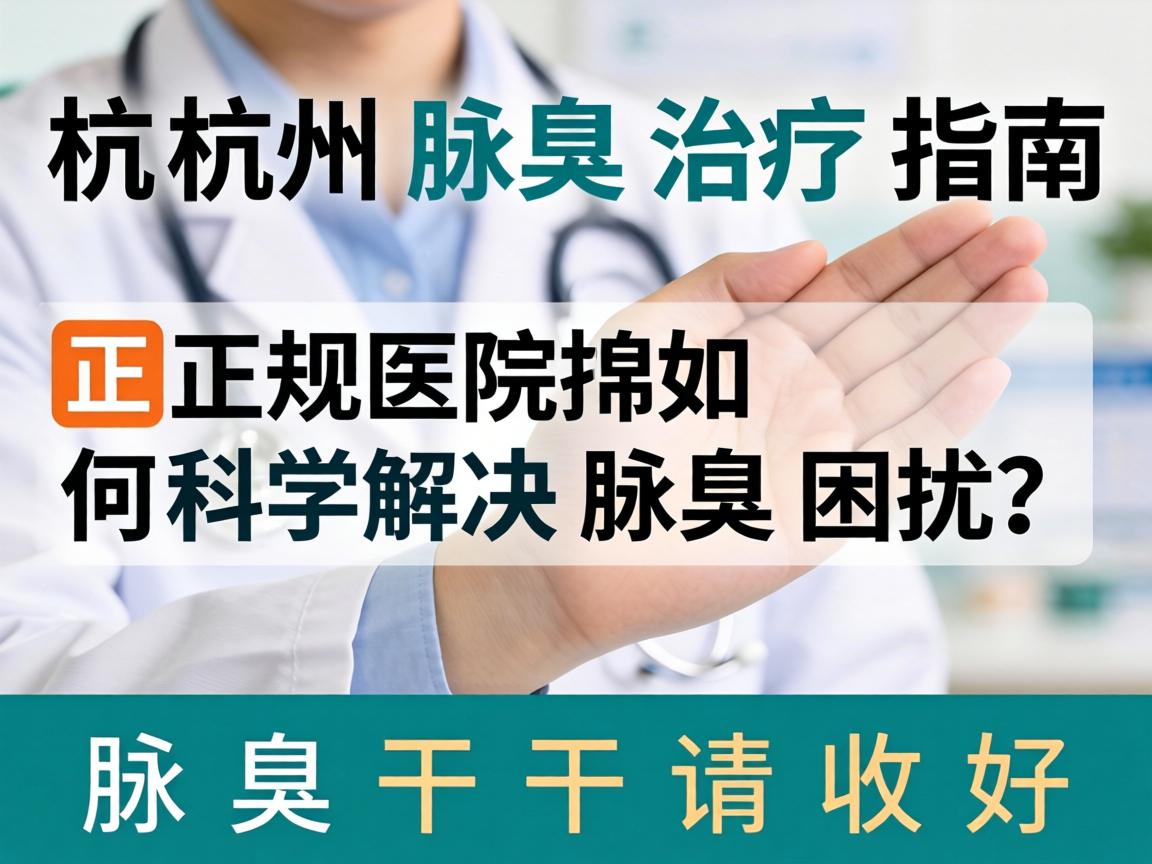 杭州腋臭治疗指南，正规医院如何科学解决腋臭困扰？这份腋臭干货请收好