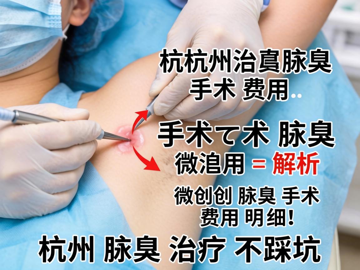杭州腋臭手术费用解析，微创腋臭手术费用明细，杭州腋臭治疗不踩坑