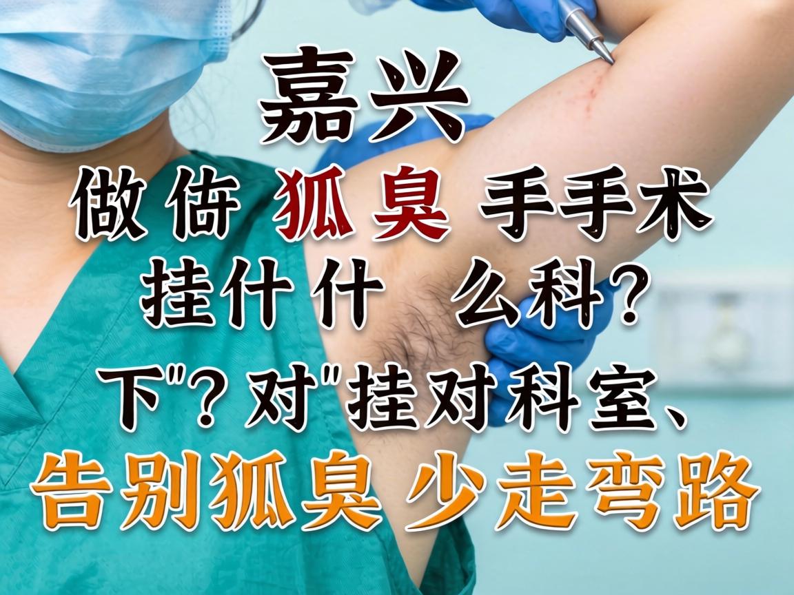 嘉兴做狐臭手术挂什么科？挂对科室，告别狐臭少走弯路
