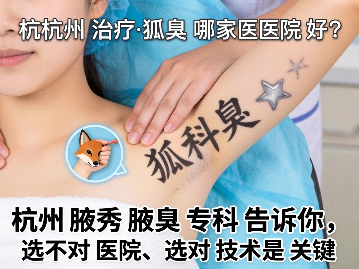 杭州治疗狐臭哪家医院好？杭州腋秀腋臭专科告诉你，选对医院、选对技术是关键