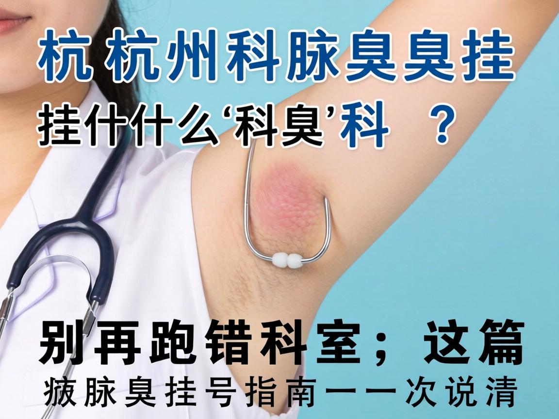 杭州腋臭挂什么科？别再跑错科室，这篇腋臭挂号指南一次说清